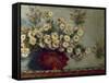 Les Chrysanthèmes-Claude Monet-Framed Stretched Canvas