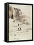 Les chutes du Niagara sous la neige-George Barker-Framed Stretched Canvas