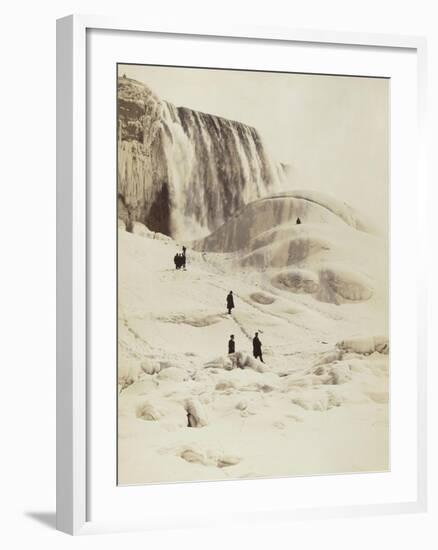 Les chutes du Niagara sous la neige-George Barker-Framed Giclee Print