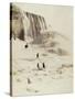 Les chutes du Niagara sous la neige-George Barker-Stretched Canvas