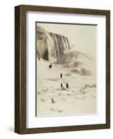 Les chutes du Niagara sous la neige-George Barker-Framed Giclee Print