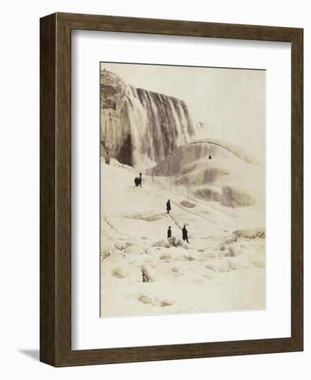 Les chutes du Niagara sous la neige-George Barker-Framed Giclee Print