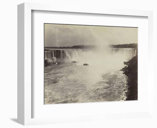 Les chutes du Niagara, vue d'un bateau-George Barker-Framed Giclee Print