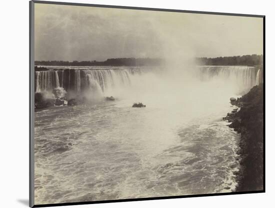 Les chutes du Niagara, vue d'un bateau-George Barker-Mounted Giclee Print