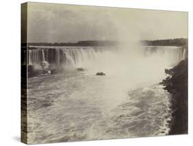 Les chutes du Niagara, vue d'un bateau-George Barker-Stretched Canvas