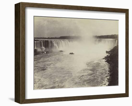 Les chutes du Niagara, vue d'un bateau-George Barker-Framed Giclee Print