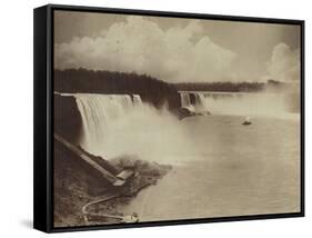 Les chutes du Niagara-George Barker-Framed Stretched Canvas