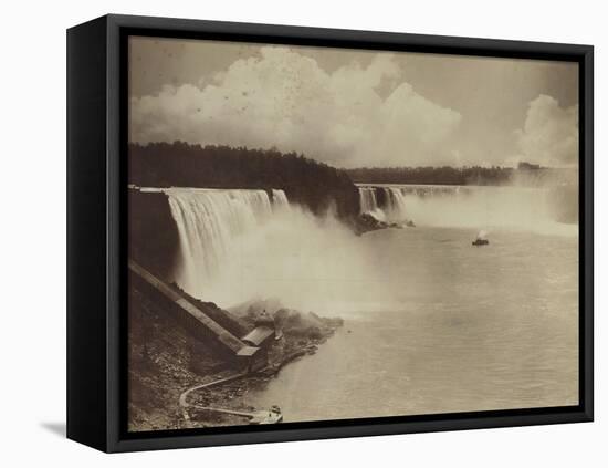 Les chutes du Niagara-George Barker-Framed Stretched Canvas