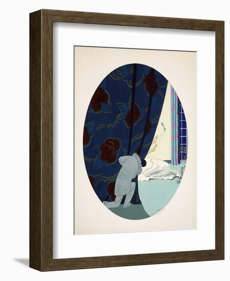 Les Cinq Sens - L'Ouïe, La Vue, L'Odorat, Le Toucher Et Le Goût, Pub. Paris, 1925-Ettore Tito-Framed Giclee Print