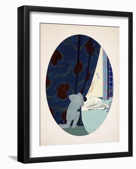 Les Cinq Sens - L'Ouïe, La Vue, L'Odorat, Le Toucher Et Le Goût, Pub. Paris, 1925-Ettore Tito-Framed Giclee Print