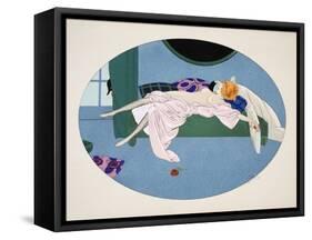 Les Cinq Sens - L'Ouïe, La Vue, L'Odorat, Le Toucher Et Le Goût, Pub. Paris, 1925-Ettore Tito-Framed Stretched Canvas