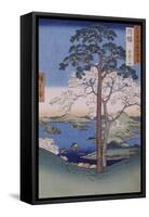 Les collines d'Inaba-Ando Hiroshige-Framed Stretched Canvas