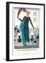 Les Colombes Familieres - Jade - Evening Gown de Chez Jenny 1920-Georges Barbier-Framed Giclee Print