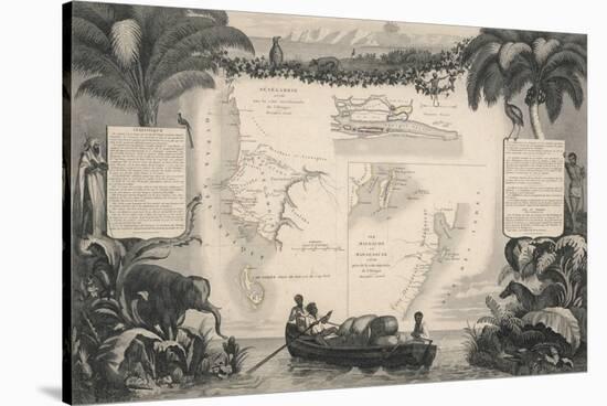 Les colonies françaises en Afrique-Laguillermie-Stretched Canvas