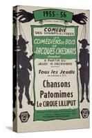 "Les comédiens de bois de Jacques Chesnais"-null-Stretched Canvas