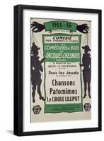 "Les comédiens de bois de Jacques Chesnais"-null-Framed Giclee Print