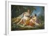 Les Confidences Pastorales, c.1745-Francois Boucher-Framed Giclee Print