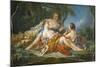 Les Confidences Pastorales, c.1745-Francois Boucher-Mounted Giclee Print