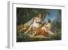 Les Confidences Pastorales, c.1745-Francois Boucher-Framed Giclee Print