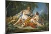 Les Confidences Pastorales, c.1745-Francois Boucher-Mounted Giclee Print