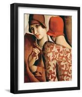 Les Confidences-Tamara de Lempicka-Framed Premium Giclee Print