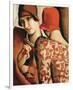 Les Confidences-Tamara de Lempicka-Framed Premium Giclee Print