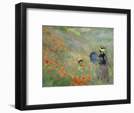 Les Coquelicots, Environs D'Argenteuil, Poppies Near Argenteuil, 1873, Detail-Claude Monet-Framed Giclee Print