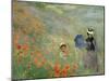 Les Coquelicots, Environs D'Argenteuil, Poppies Near Argenteuil, 1873, Detail-Claude Monet-Mounted Giclee Print