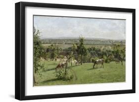 Les côteaux du Vésinet-Camille Pissarro-Framed Giclee Print