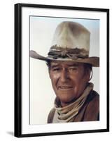 Les Cow Boys by MarkRydell with John Wayne, 1972 (photo)-null-Framed Photo