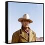 Les Cow Boys by MarkRydell with John Wayne, 1972 (photo)-null-Framed Stretched Canvas