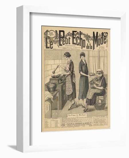 Les Crepes Du Mardi-Gras' are as Traditional as Shrove Tuesday Pancakes in England-null-Framed Art Print