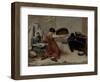 Les Cribleuses de blé-Gustave Courbet-Framed Giclee Print