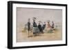 Les Crinolines, 1865-Eug?ne Boudin-Framed Giclee Print