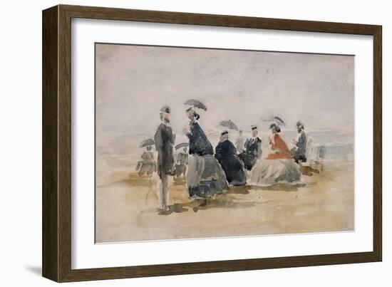 Les Crinolines-Eug?ne Boudin-Framed Giclee Print