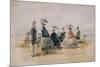 Les Crinolines-Eug?ne Boudin-Mounted Giclee Print