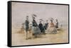 Les Crinolines-Eug?ne Boudin-Framed Stretched Canvas