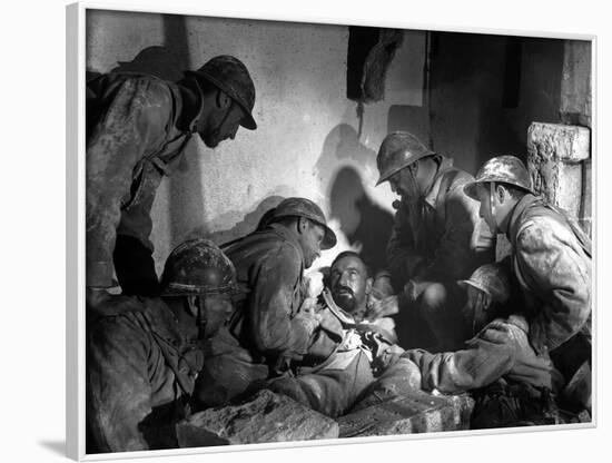 Les croix by bois (WOODEN CROSSES) by Raymond Bernard with Pierre Blanchar and Charles Vanel, 1931 -null-Framed Photo