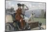 Les Dames Goldsmith au bois de Boulogne en 1897 sur une voiturette Peugeot.-Julius Leblanc Stewart-Mounted Giclee Print