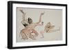 Les Damoiselles D'Avignon 11, 1988 (ink and acrylic on paper)-Ralph Steadman-Framed Giclee Print