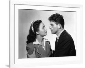 Les demons by la Liberte Brute Force by JulesDassin with Ann Blyth and Burt Lancaster, 1947 (b/w ph-null-Framed Photo