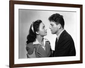 Les demons by la Liberte Brute Force by JulesDassin with Ann Blyth and Burt Lancaster, 1947 (b/w ph-null-Framed Photo