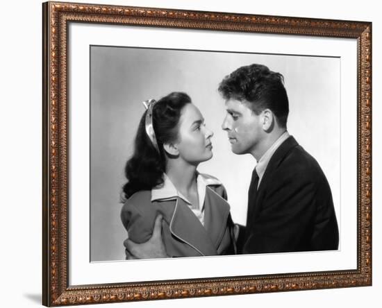 Les demons by la Liberte Brute Force by JulesDassin with Ann Blyth and Burt Lancaster, 1947 (b/w ph-null-Framed Photo