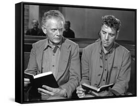 Les demons by la Liberte Brute Force by JulesDassin with Charles Bickford and Burt Lancaster, 1947 -null-Framed Stretched Canvas