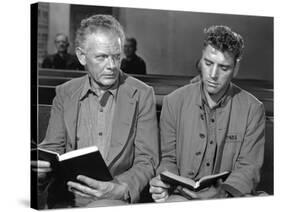 Les demons by la Liberte Brute Force by JulesDassin with Charles Bickford and Burt Lancaster, 1947 -null-Stretched Canvas