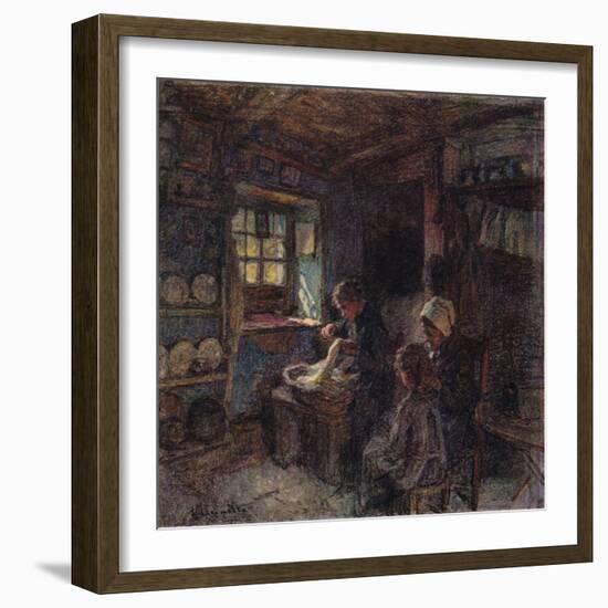 'Les Dentellieres', c1888-Leon-Augustin Lhermitte-Framed Giclee Print