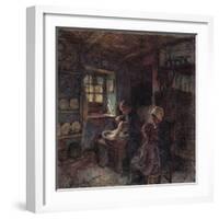 'Les Dentellieres', c1888-Leon-Augustin Lhermitte-Framed Giclee Print