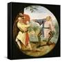 Les Deux Bouffons-Pieter Brueghel the Younger-Framed Stretched Canvas