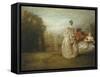 Les Deux Cousines, the Two Cousins, C.1716-Jean-Antoine Watteau-Framed Stretched Canvas