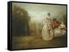 Les Deux Cousines, the Two Cousins, C.1716-Jean-Antoine Watteau-Framed Stretched Canvas